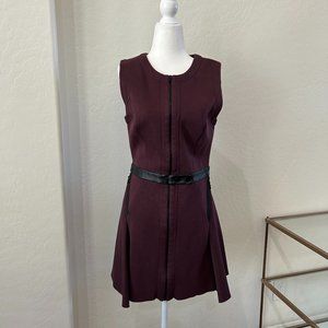 Robert Rodriguez Sleeveless A-Line Dress Front Zip Dress